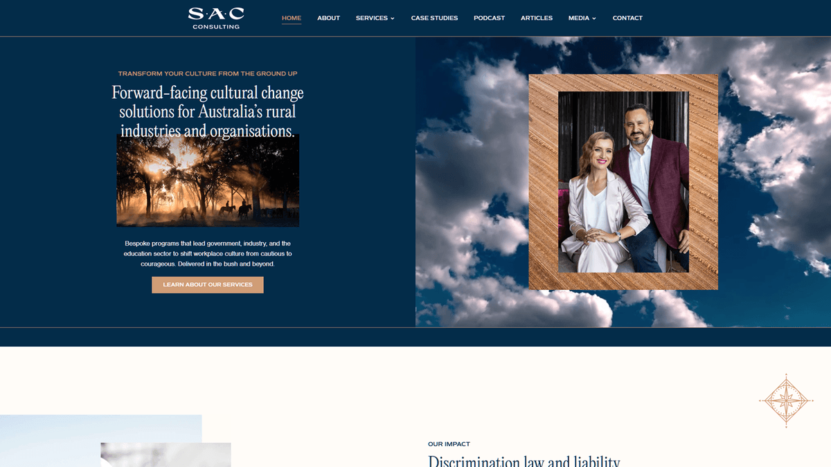 SAC Consulting website by RAVENCI